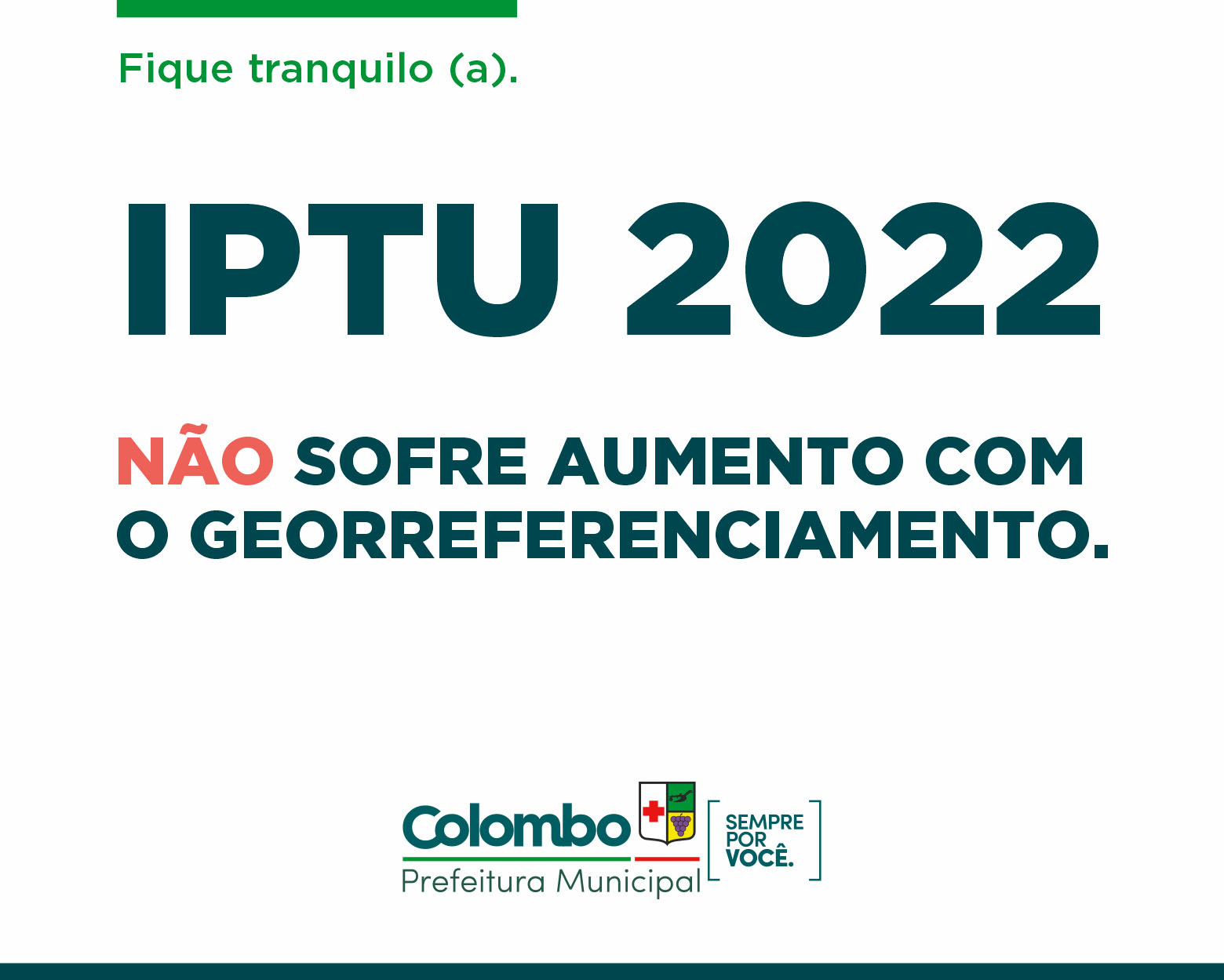 Georreferenciamento iniciado em 2018 não aumenta o valor do IPTU em 2022