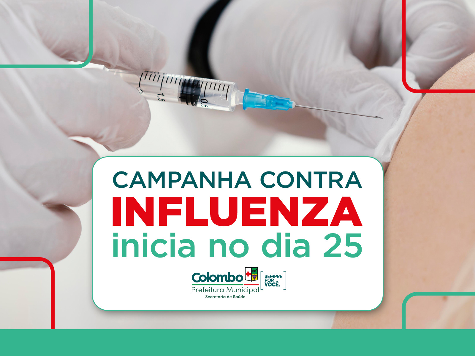 Campanha para Vacinação contra Influenza inicia no dia 25