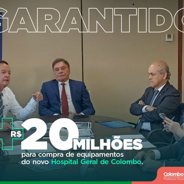 Prefeito apresenta em Brasília projeto do novo Hospital Geral de Colombo