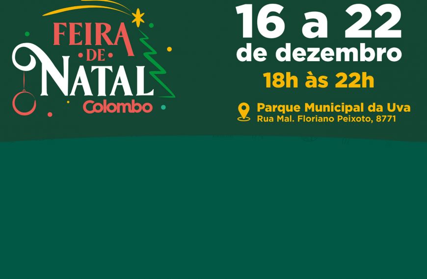 Feira Natalina de Colombo tem abertura oficial nesta sexta-feira (16) no Parque Municipal da…