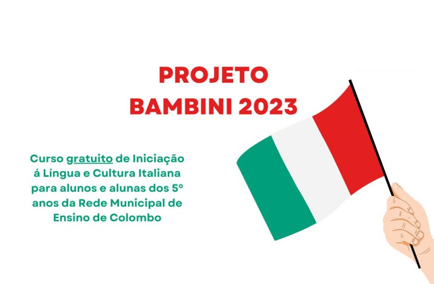 Projeto da prefeitura garante curso de iniciação à língua e cultura italiana aos estudantes…