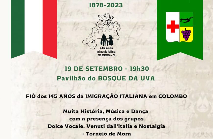 Noite do Fiò marca as comemorações dos 145 anos da Imigração Italiana em Colombo