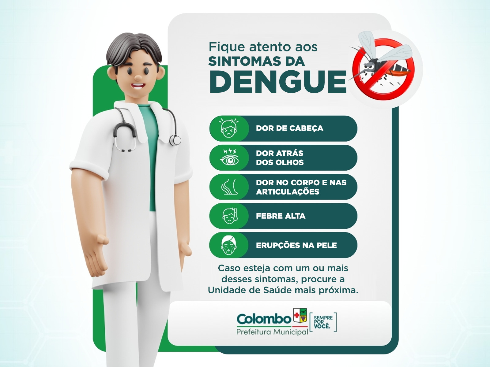 Saúde alerta sobre os sintomas da Dengue