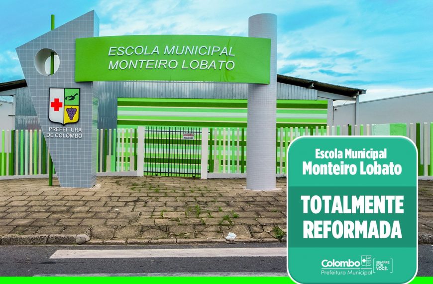 Educação entrega obras de reforma na Escola Municipal Monteiro Lobato