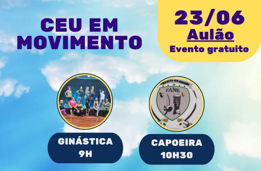 Departamento de Cultura promove evento CEU em Movimento com Aulão de Dança em variados estilos