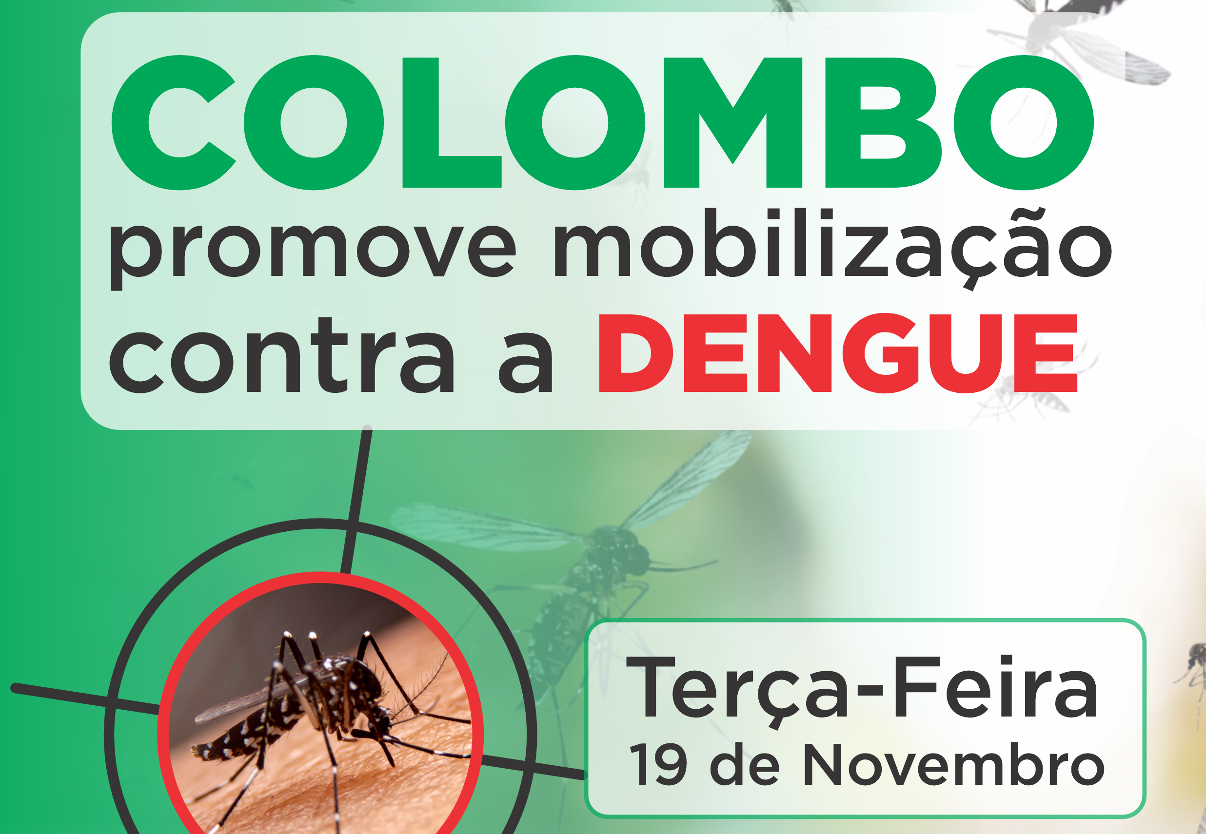 Colombo realiza Mobilização Contra a Dengue nesta terça-feira (19)