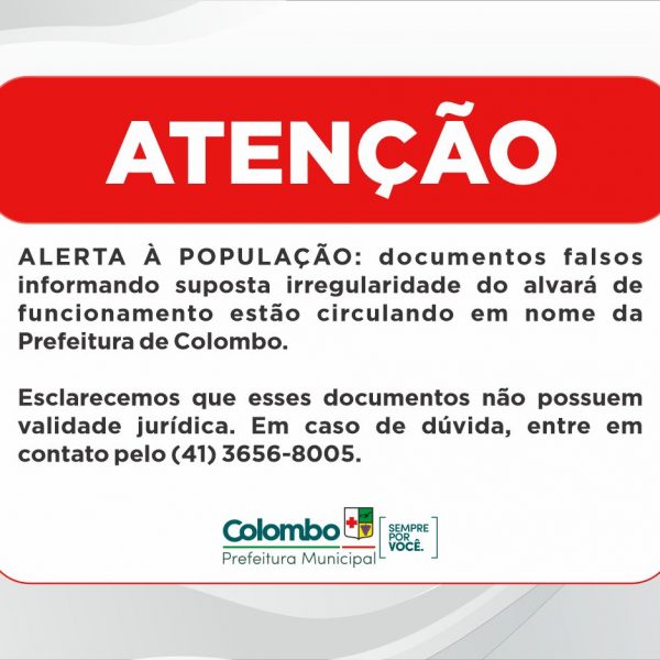 NOTA DE ESCLARECIMENTO À POPULAÇÃO