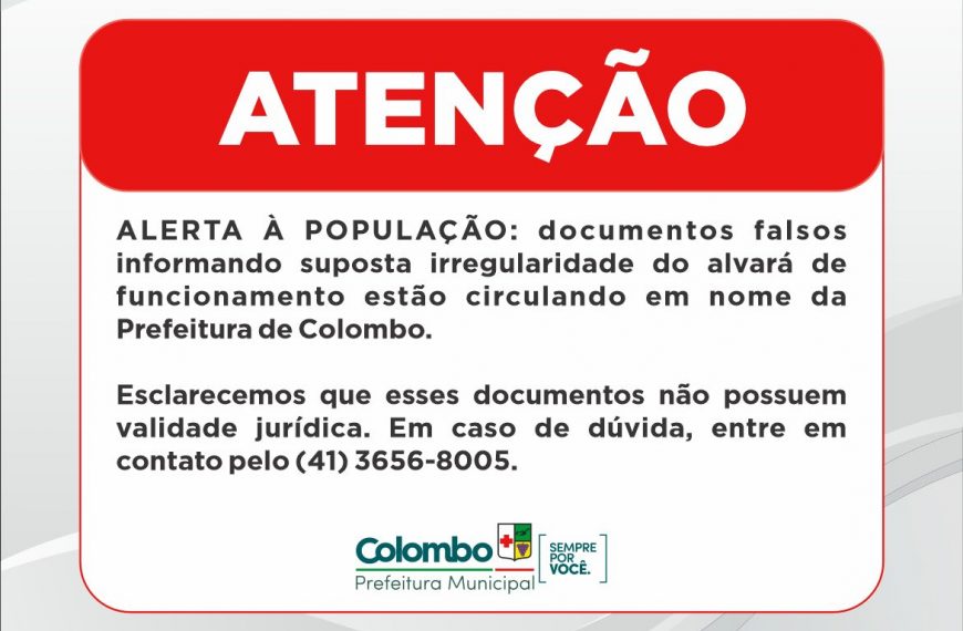 NOTA DE ESCLARECIMENTO À POPULAÇÃO