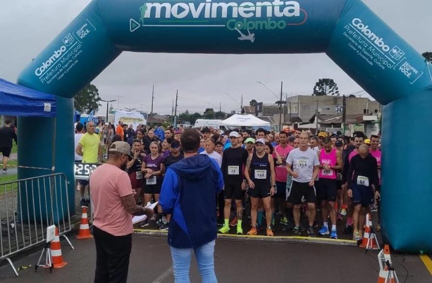 Corrida Movimenta Colombo reuniu mais de 600 pessoas neste domingo