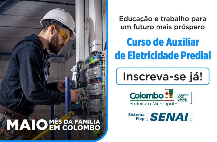 Curso gratuito de Eletricidade Predial está com inscrições abertas