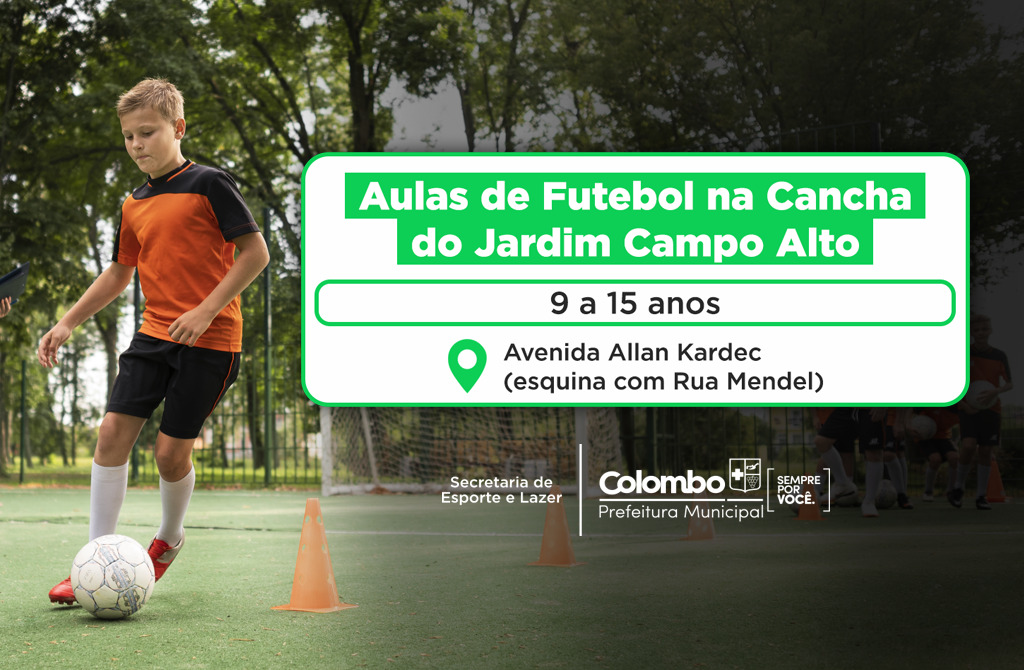 Jardim Campo Alto agora conta com escolinha de futebol gratuita