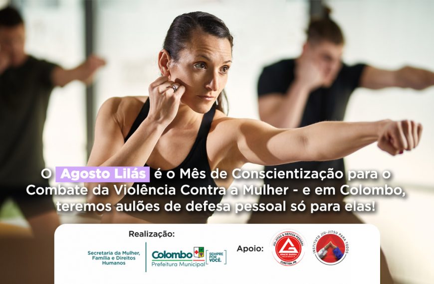 Agosto Lilás em Colombo conta com aulas de defesa pessoal para mulheres