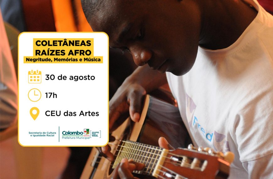Coletânea “Raízes Afro: Negritude, Memórias e Música” chega a Colombo no próximo dia 30