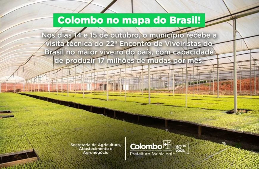 Colombo recebe visita técnica do Encontro de Viveiristas do Brasil