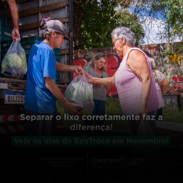 Com o EcoTroca, seus recicláveis viram alimentos fresquinhos!
