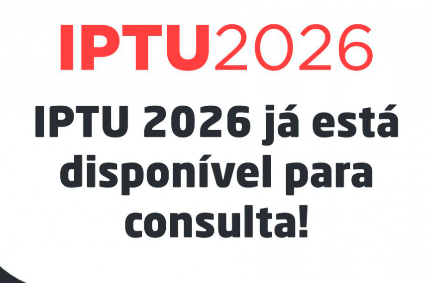 IPTU 2026 já pode ser consultado; pagamento à vista garante 15% de desconto