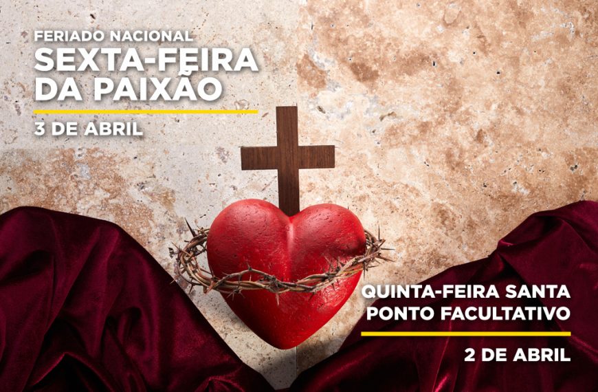 Sexta-Feira da Paixão é feriado nacional em 3 de abril