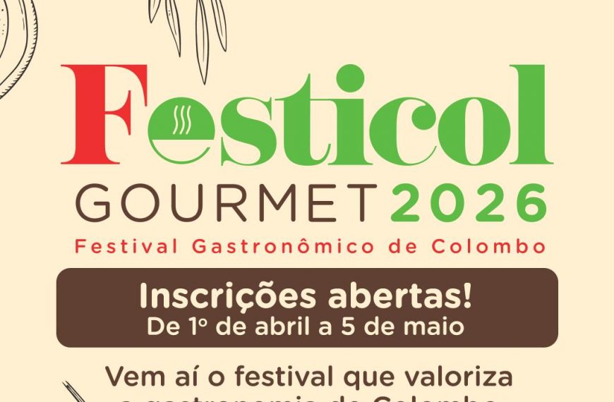 FESTCOL GOURMET 2026 abre inscrições e vai valorizar a gastronomia local em Colombo