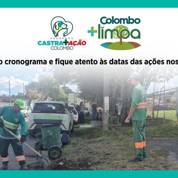Colombo Mais Limpa leva serviços aos bairros com cronograma ao longo do ano