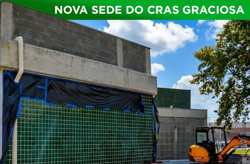 Nova sede do CRAS Graciosa está quase pronta e vai ampliar atendimento