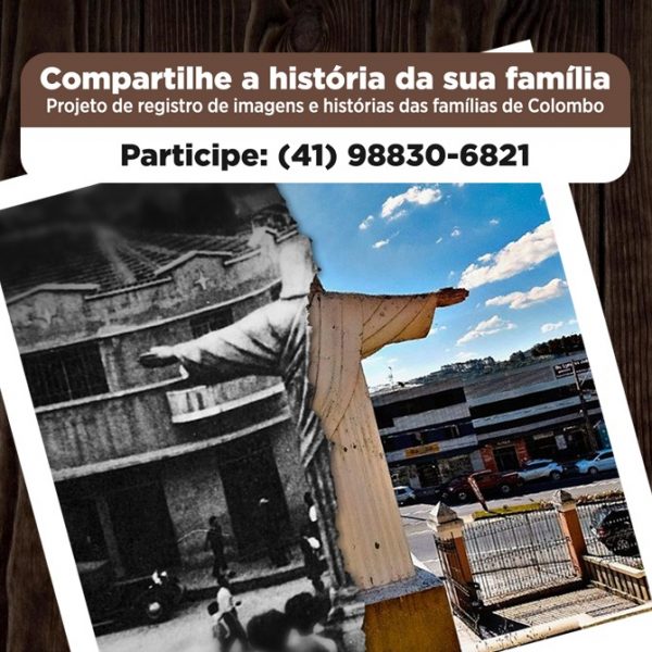 Famílias de Colombo são convidadas a participar de projeto que valoriza histórias e memórias
