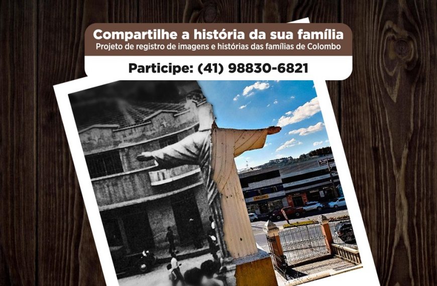 Famílias de Colombo são convidadas a participar de projeto que valoriza histórias e memórias