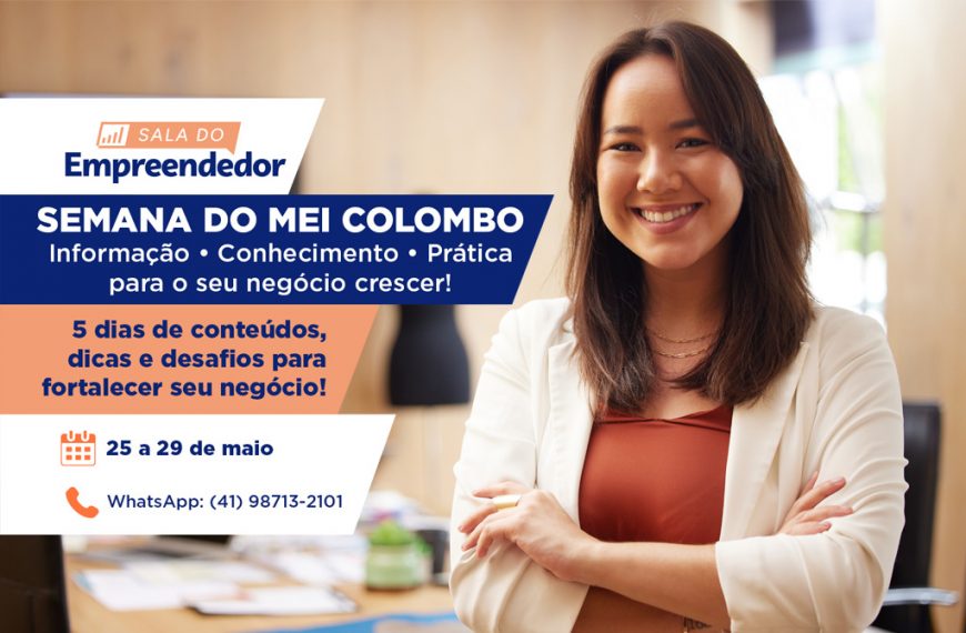 Semana do MEI Colombo terá cinco dias de capacitação gratuita para pequenos negócios