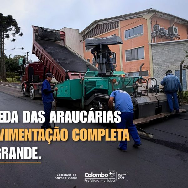 Rua Alameda das Araucárias recebe obras de pavimentação e reforça ligação no Roça Grande