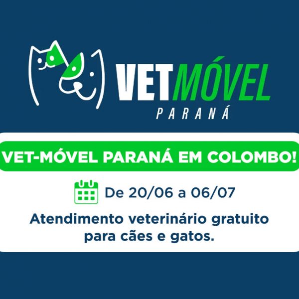Vet-Móvel Paraná chega a Colombo com atendimento veterinário gratuito para cães e gatos