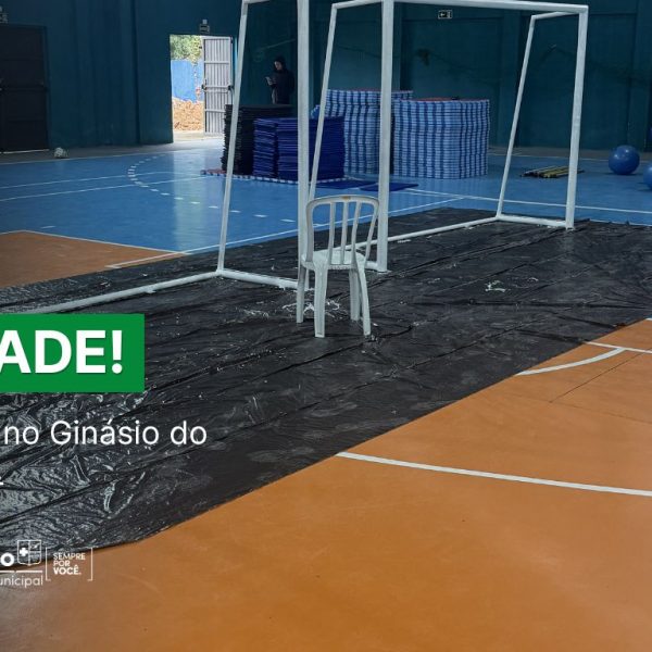 Ginásio do Santa Teresa passa por revitalização e recebe melhorias estruturais