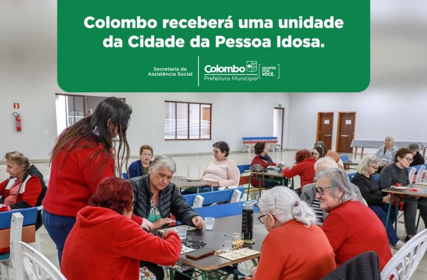 Colombo receberá um espaço dedicado à pessoa idosa