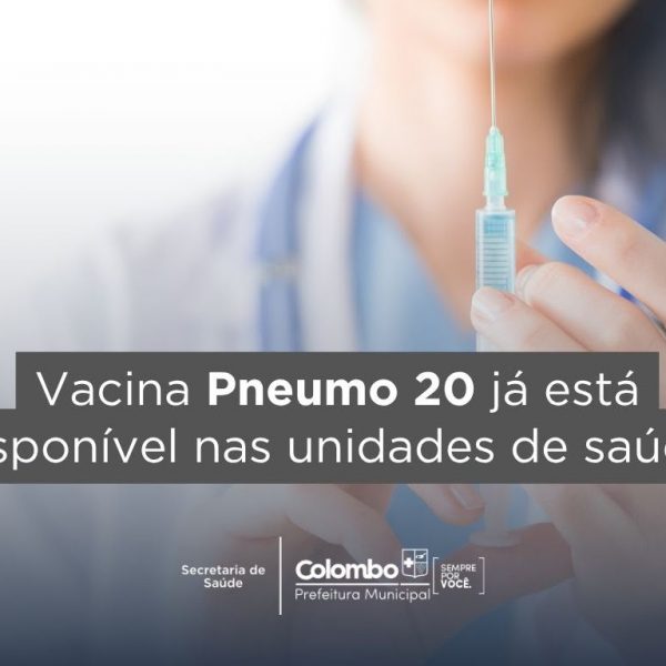 Colombo disponibiliza nova vacina Pneumo 20 para ampliar a proteção infantil