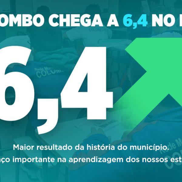 Colombo alcança 6,4 no Ideb 2025, maior resultado da história