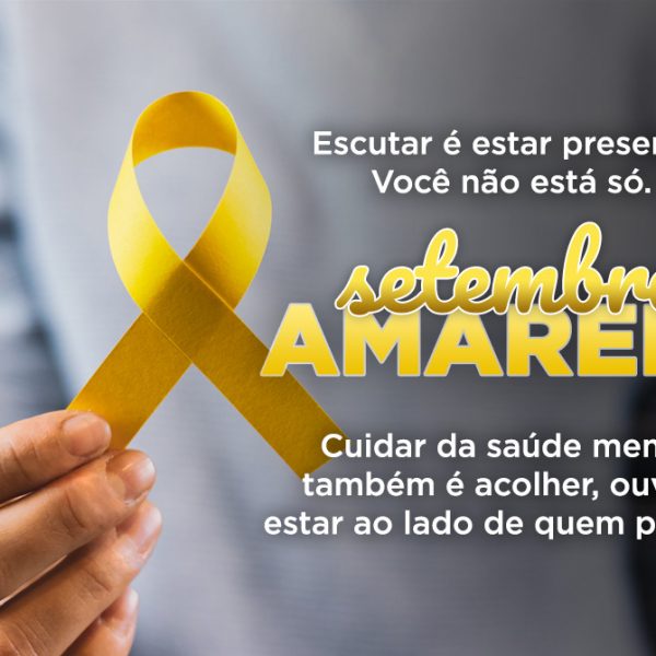 Setembro Amarelo: Saúde de Colombo reforça importância da escuta e do acolhimento