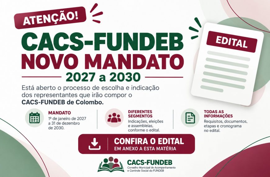 Quem acompanha os recursos da educação em Colombo? Conheça o CACS-FUNDEB e saiba como participar