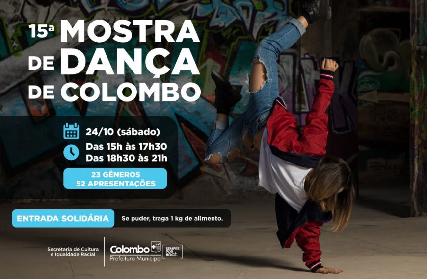 15ª Mostra de Dança de Colombo terá 52 apresentações em dois horários